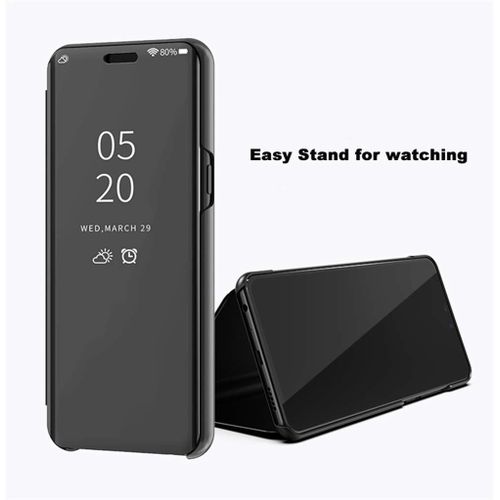 Xiaomi Redmi Note 11 4G / Note 11S View Standing Effet Miroir - Un Antichoc Offert -Noir
