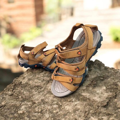 Chaussure sandale kito HOMME - JAUNE