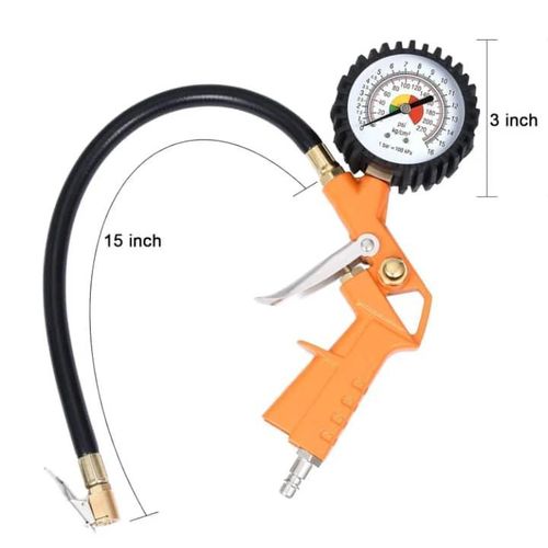 Pistolet Gonfleur de Pneus avec Manomètre