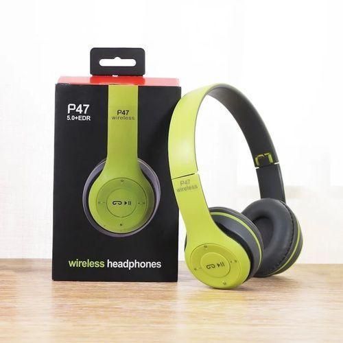 Casque Bluetooth Multi-Fonction P47 - Vert