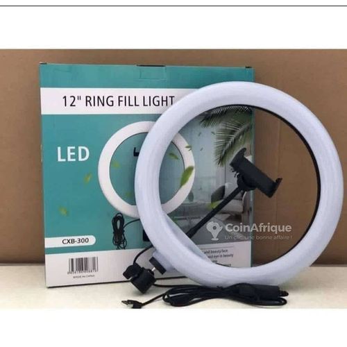 Ring LED Selfie Ring Light 12 Pouces - Blanc
