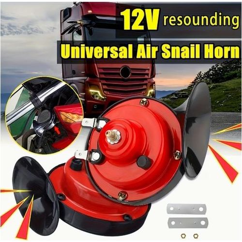 Klaxon pneumatique 12V pour camions, SUV, camping-cars et bateaux