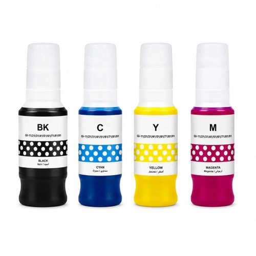 GI-41 Compatibles BK/C/M/Y pour Imprimantes PIXMA G1420, G2420, G3420, G3460