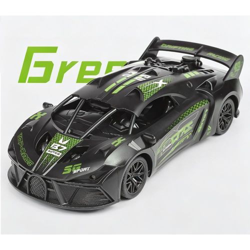 Voiture Télécommandée de Course RC 2.4GHz Jouet Rechargeable avec Phares