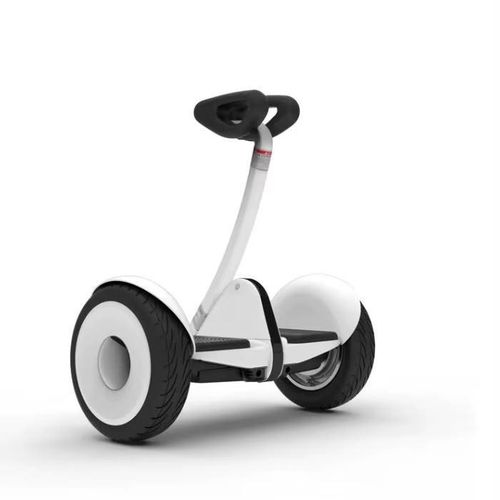 Gyropode Électrique Auto-Équilibré à 2 Roues – Barre de Contrôle – Blanc