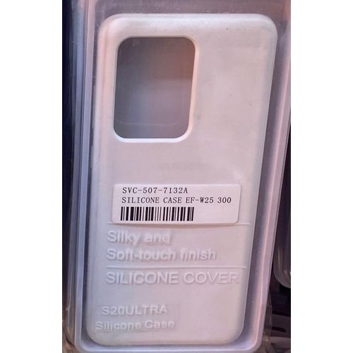 Coque En Silicone Compatible Pour Samsung Galaxy S20 Ultra - BLANC