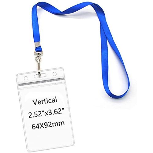 Porte Badge De Carte D'identité Paquet De 50 Pcs