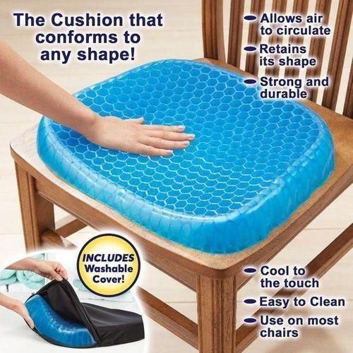 Super Coussin Rafraîchissant En Gel De Silicone En Forme De Nid D'abeille