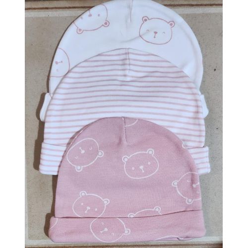 Lot de 3 Chapeaux Bonnet Unixe Pour Bébé