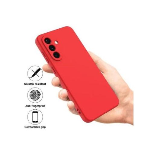 Coque Silicone Compatible Pour Samsung Galaxy S26 Plus Avec Antichoc - ROUGE