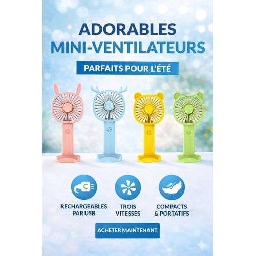 ADORABLE MINI VENTILATEUR