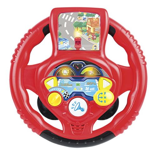 Volant de Course Interactif Bébé - Simulateur de Conduite Musical avec Écran et Sons Réels