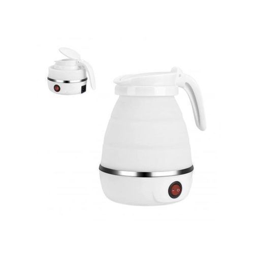 Bouilloire électrique Pliable 600ml En Silicone-blanc