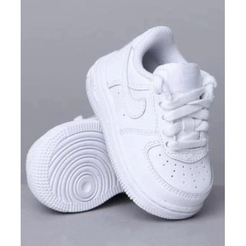 Chaussure basket de sport pour enfant - en gomme - blanc