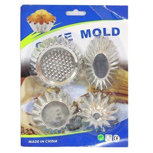 Lot De 8 Moules À Cake - Argent