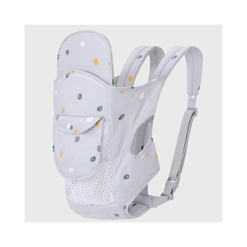 Porte-bébé 4-en-1 pour nouveau-né à tout-petit, écharpe porte-bébé douce pour nouveau-né, sangle d'épaule à mailles respirantes pour bébé, porte-bébé pour tout-petit et écharpe porte-bébé pour fille et garçon de 4 à 22 kg (gris)