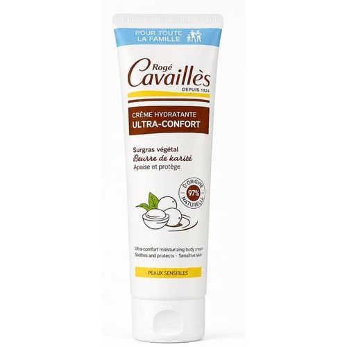Crème Hydratante Ultra - Confort ROGÉ CAVAILLÈS Au Beurre De Karité 100ml Peaux Sèches et sensibles Importé De France