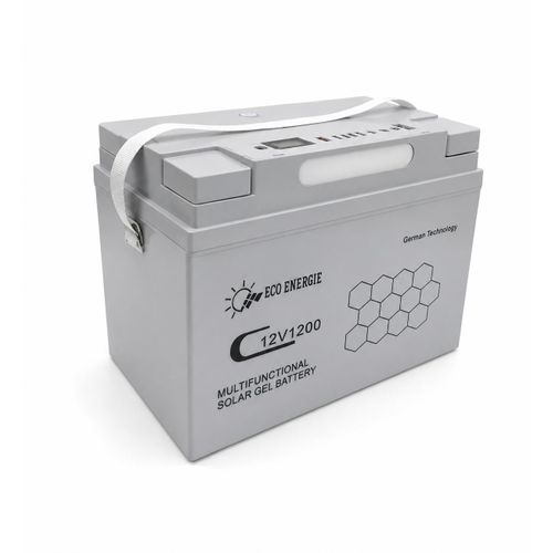 Batterie Solaire Multifonction 12v1200 avec Convertisseur et Régulateur Intégré plus Télécommande