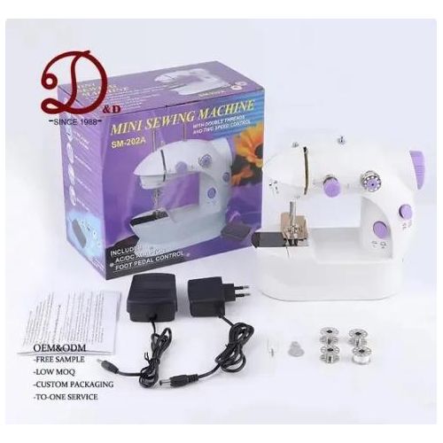 Mini machine à coudre électrique multifonction