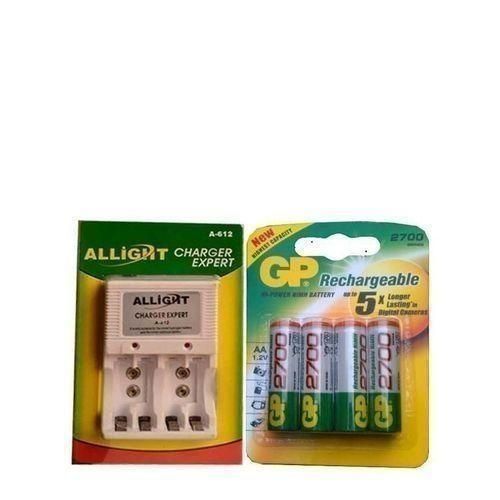 Chargeur De Piles+4 Piles Rechargeables