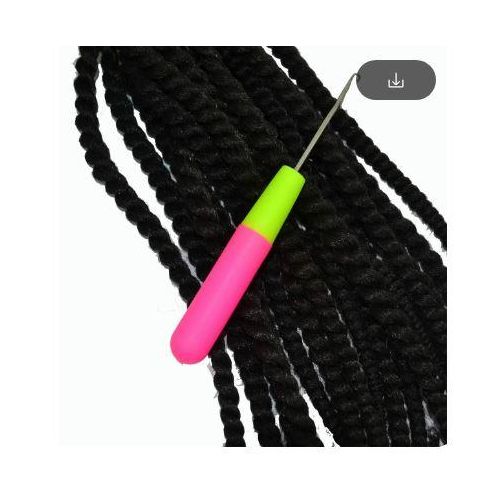 Crochet à Loquet Rose Pour Tressage Exécutif, Accessoires De Tissage De Cheveux, Poignée En Plastique