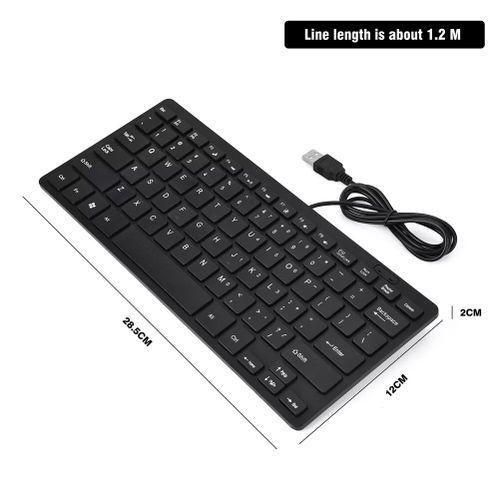 Mini Clavier Filaire, Clavier De Bureau USB 78 Touches