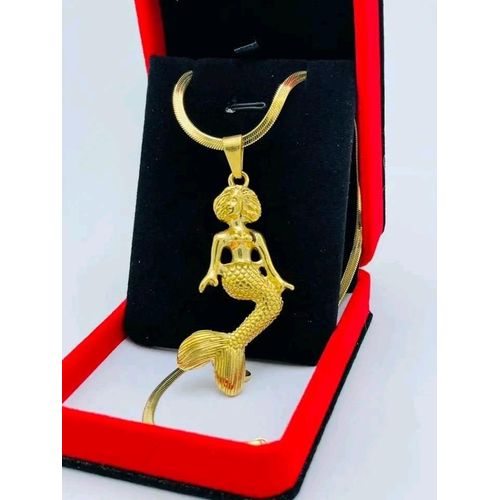 Agréable Chaine Homme et femme croix dame poisson