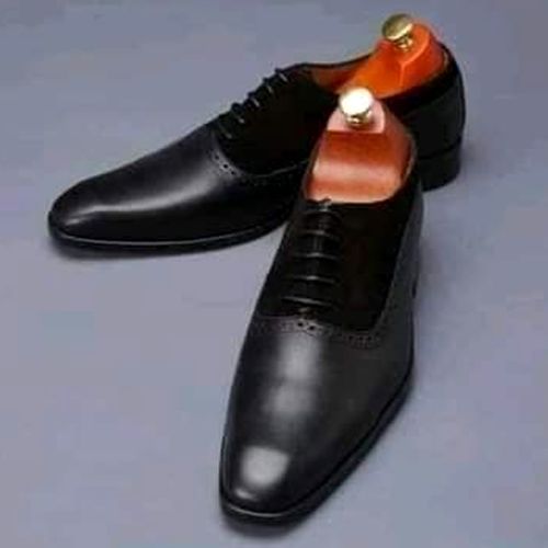 Soulier A Lacet - En Cuir - Noir