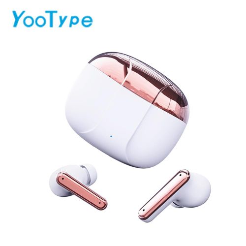 Écouteurs TWS Tactile Sans Fil Bluetooth BT6.0, son HiFi, basse profonde améliorée, basse pure, design élégant et moderne, Blanc Écouteurs bluetooth