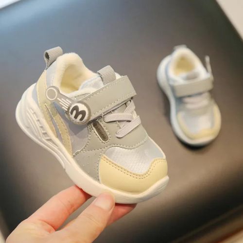 Basket respirante pour enfant - Gris bleu