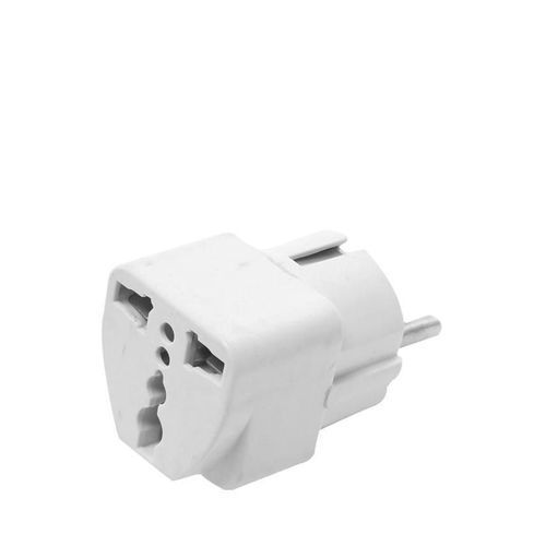 Adaptateur Prise Electrique Avec Fusible 10/16A - Blanc
