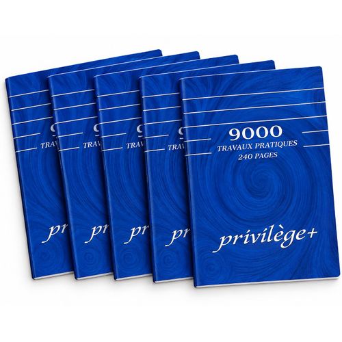 Cahier Travaux Pratiques 240 Pages – Lot de 5 pour École, Collège et Lycée