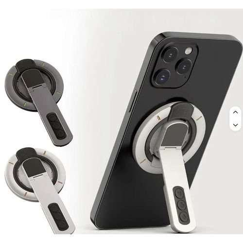 Support de téléphone magnétique double face en alliage d'aluminium