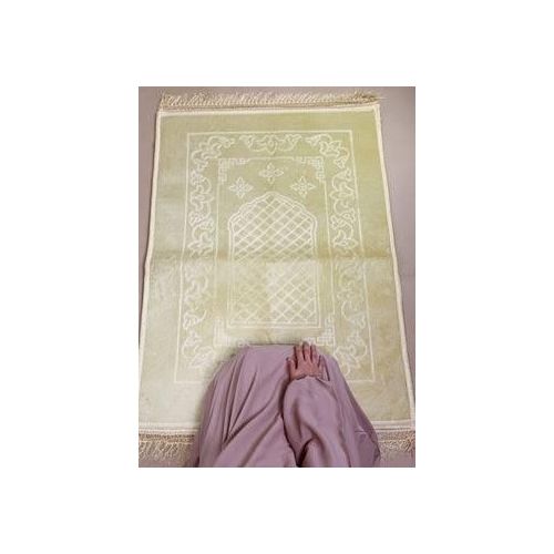 Grand Tapis de prière épais VIP beige