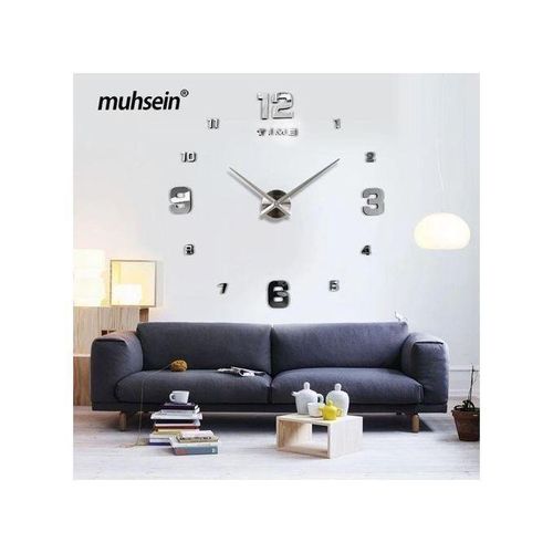Horloge Murale Pour Maison et Bureau 3D- Gris