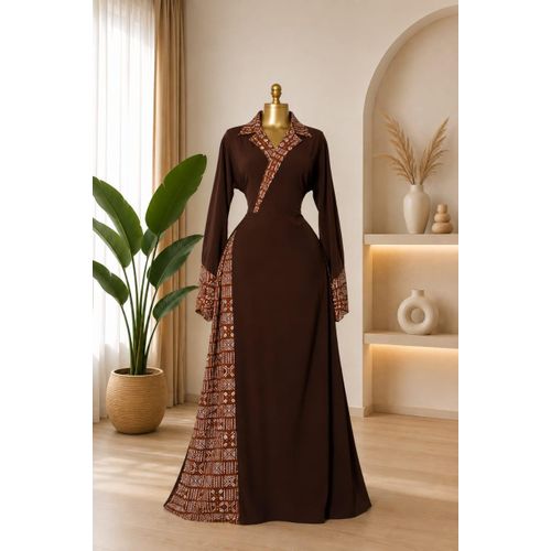 Robe Longue Élégante Femme avec motifs Imprimés
