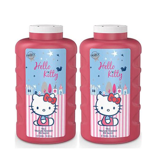 Lot de 2 Talc Hello Kitty Rose 300 Grs