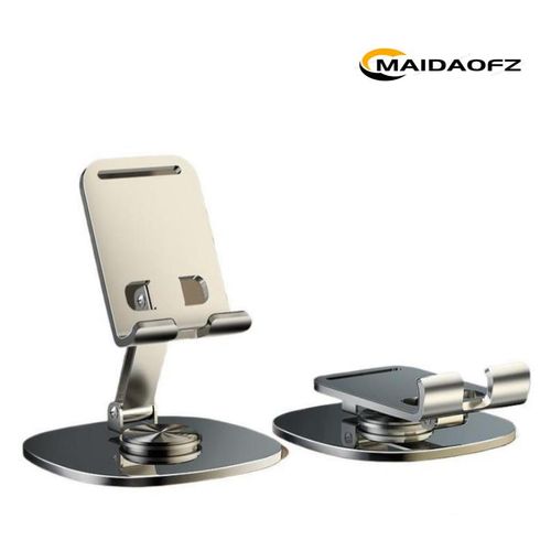 Support De Téléphone Portable En Alliage D’aluminium Gris-