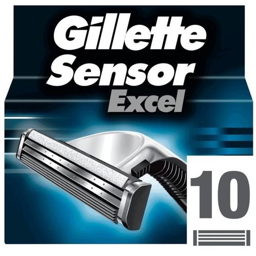 Sensor Excel Recharge Lames de Rasoir Homme - Paquet de 10 Recharges