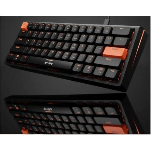 WB-777 – Clavier Mécanique Compact Filaire 68 Touches pour Gaming et Bureautique disposition espagnole