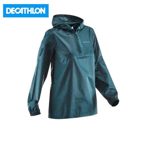 VESTE IMPERMÉABLE QUECHUA FEMME VERT