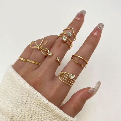 Ensembles d'anneaux de 8 pièces pour filles