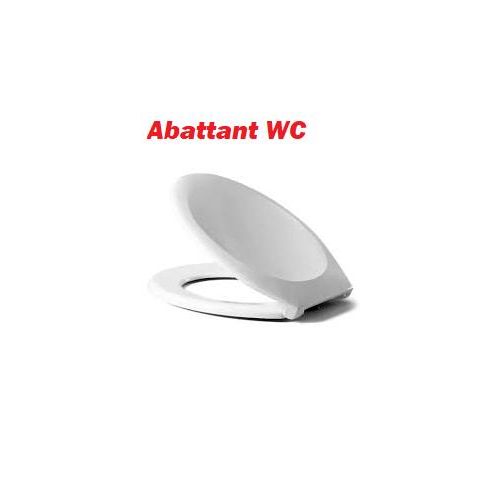 Abattant WC blanc robuste confortable et hygiénique pour salle de bain