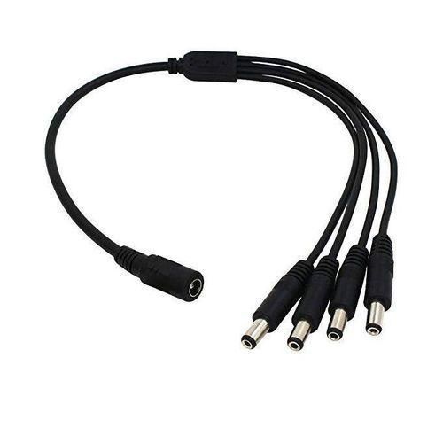 Adaptateur DC 1 Femelle à 4 Mâles Pour La Vidéosurveillance