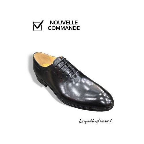 Chaussure Homme Richelieu Cuir-Noir