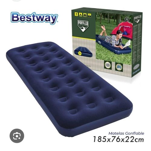 Matelas Gonflable Pavillo Confort Plus – 1 Place (185 x 76 x 22 cm) – Idéal Camping, Maison & Voyage