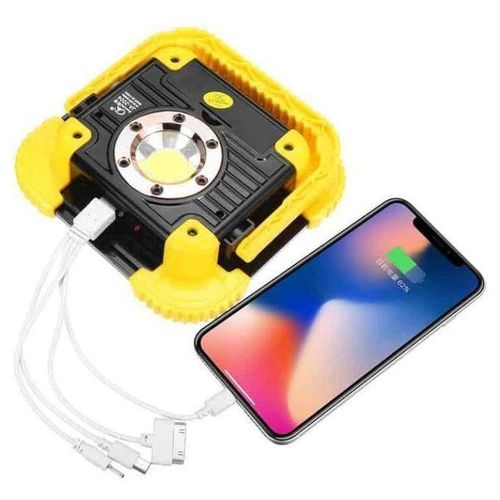 Lampe Solaire LED Portable, Rechargeable Par USB, Lampe De Poche Réglable à 360 ° Avec Ampoule, Pour L’extérieur, Jardin, Camping, Tente, Pêche GH