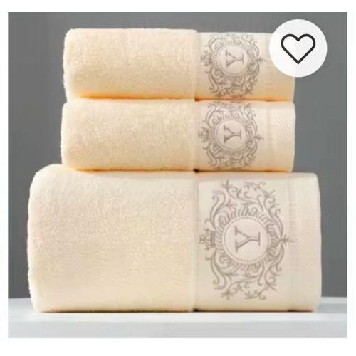 Ensemble De 3 Serviettes De Bain De Luxe Original BEIGE