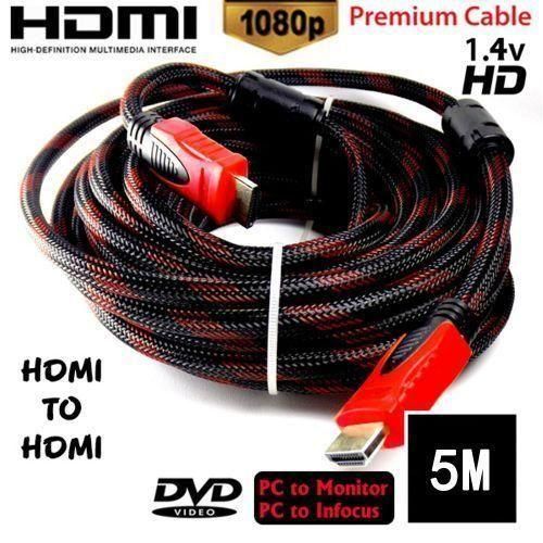 Câble HDMI HD Audio Et Vidéo Câble HDMI Ordinateur TV Décodeur Box Cable - 5 Mètres