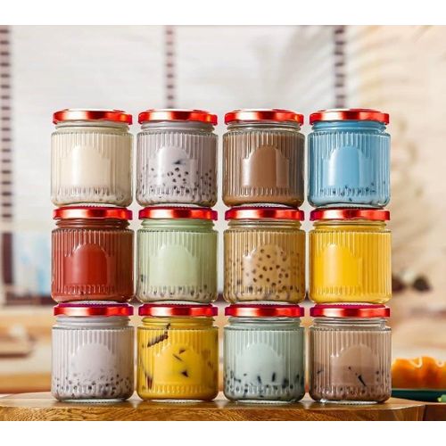 Lot de bocal en verre 12 pièces 380ml